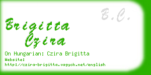 brigitta czira business card